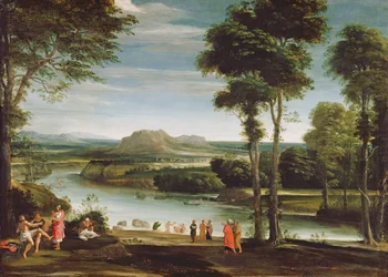 Landscape with St. John Baptising
